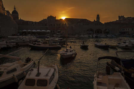 Dubrovnik sunsetのeditorial素材