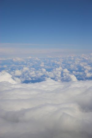 Aerial photos of clouds for backgrounds and textures