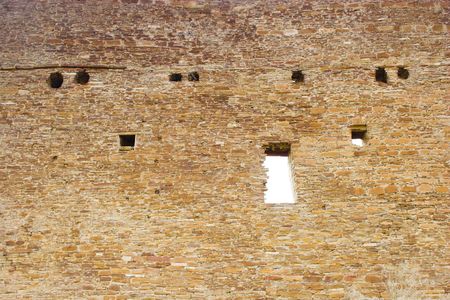 Ancient ruins of pre-historic Indian cultures of American southwest and surroundings, Chaco Culture National parkの写真素材