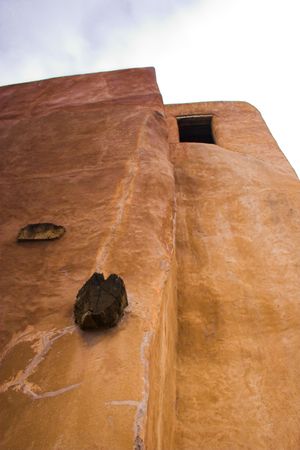 Views of streets at the historic down town Santa Fe   の写真素材