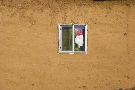 Fragments of architecture, houses, churches, cemetery at the International Historic Heritage Site in Taos Indian village and a nearby town の写真素材