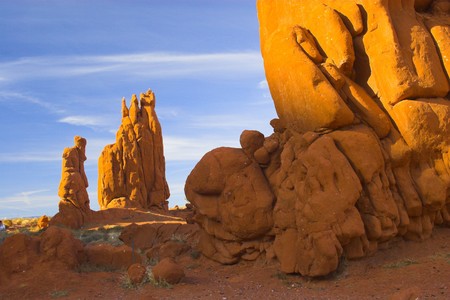 Red rocks and mountains of the famous American southwest