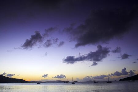 Sunset off the shore at equatorial island. Many of the photos in this series have been filtered...
