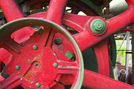 Fragments of the vintage and industrial machinesの写真素材