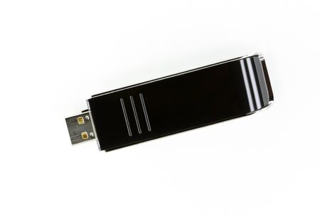 USB memory on white backgroundの写真素材