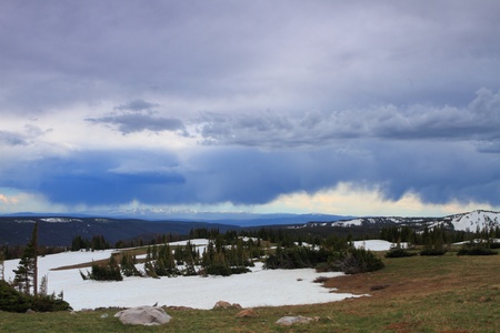 Landscapes in the Snowy Range Mountains of Wyoming