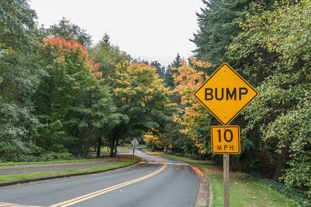 A view looking down the road to Seahurst Beach in Burien, Wahsington.の写真素材