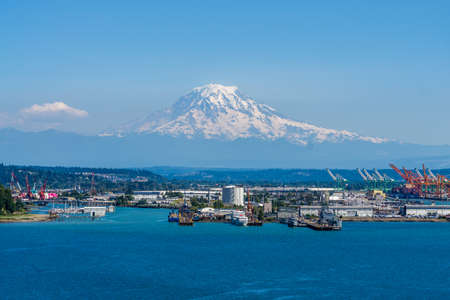 A view of the Port of Tacoma n Washington State.