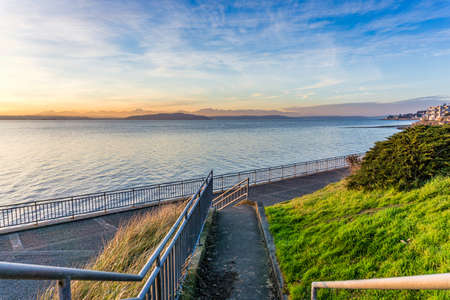 A shoreline walkway in West Seattle.