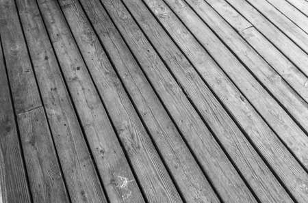 Close-up background shot of a wooden porch.の写真素材
