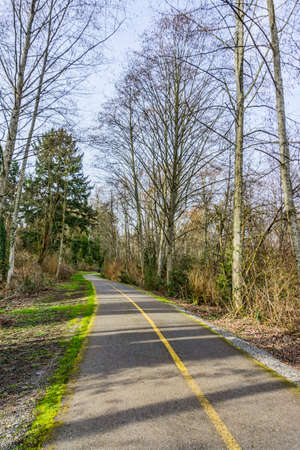 A trail along Des Moines Creek in Washingotn. State.