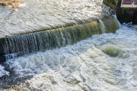 A landscape shot of upper Tumwater Falls in Washington State.