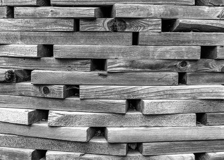 A macro shot of pieces of wook in a structure. Photo taken in Bellevue, Washington.の写真素材