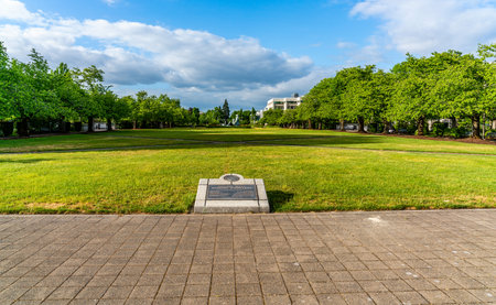 Capitol State Park across from the capitol building in Salem Oregonのeditorial素材