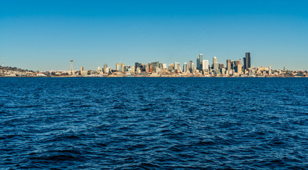 A view of the skyline of Seattle, Washington.