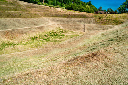 A view of earthworks park Johnson Pit #30 in Seatac, Washington.