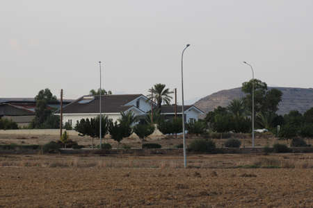 The house in the valleyの写真素材