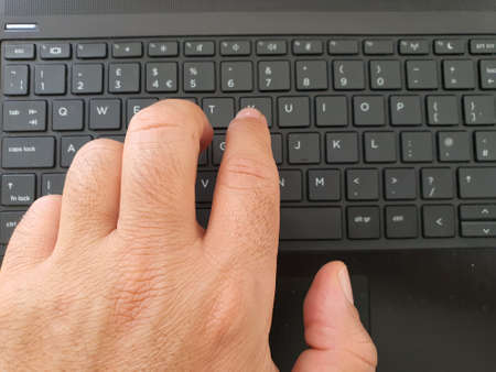 Typing on the keyboard