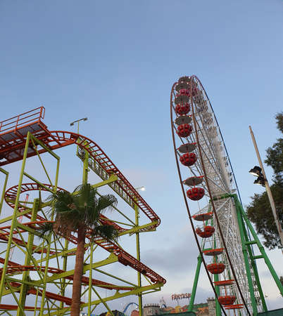 Amusement Park in Cyprus during the corona virus pandemic Covid-19.のeditorial素材