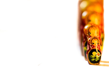 Typical Wooden russian matryoshka doll.の写真素材