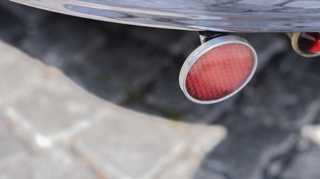 Bumper with clasical red reflector の写真素材