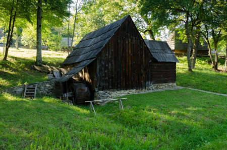 Traditional water mill for grinding from Romaniaのeditorial素材