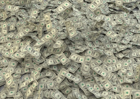 thousand dollars backgroundの写真素材