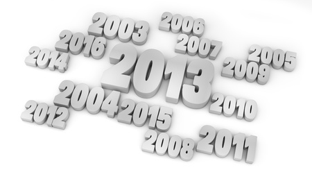 render of the number 2013の写真素材