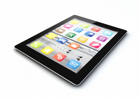 render of a tablet pc