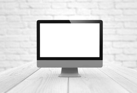 blank screen computer digital generatedの写真素材