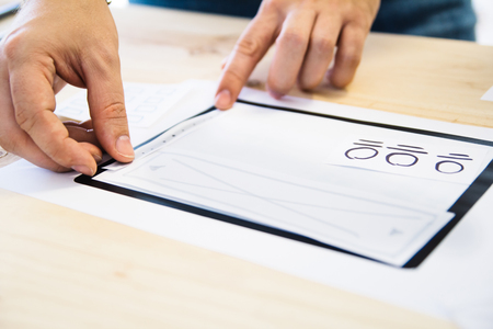 UX designer working