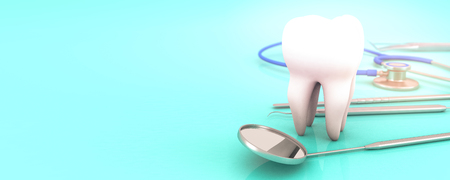 dental equipment background 3d renderingの写真素材