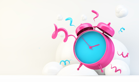 Alarm clock 3d rendering