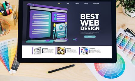 tablet pro best web design on desktop