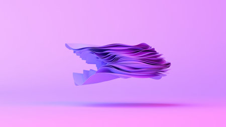 abstract background with folded textile layers
