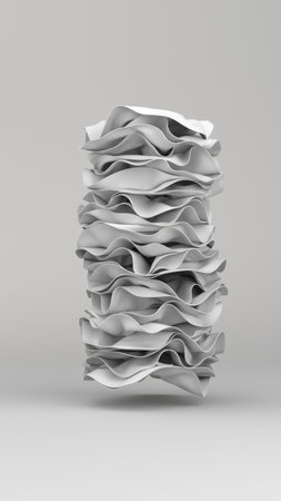 abstract background with folded textile layers