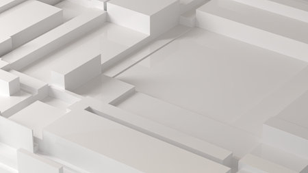 3D geometric shapes background
