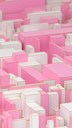 3D geometric shapes background