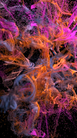 3d abstract background of colorful dot