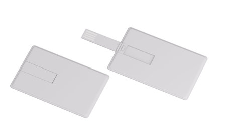 USB card isolated mockup