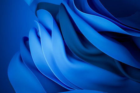 3D Blue Abstract Wave Background