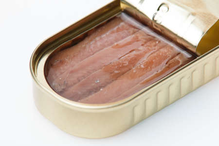 tin can of anchoviesの写真素材