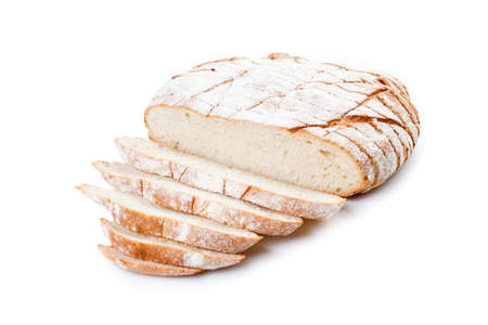 Bread isolate on white backgroundの写真素材
