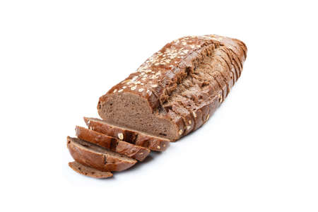 Bread isolate on white backgroundの写真素材