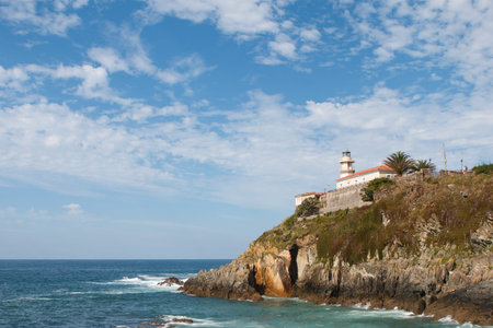 Cudillero, Spain - July 28, 2017: Cudillero is a delightful fishing port on the Costa Verde on the...