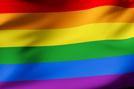 gay pride official flag. LGTBI