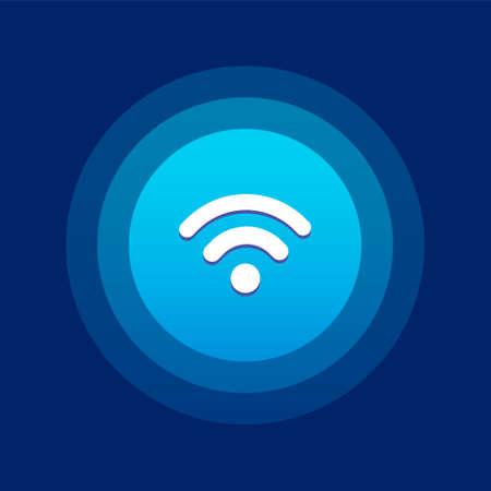 wifi logo and icon vector Isolatedのイラスト素材