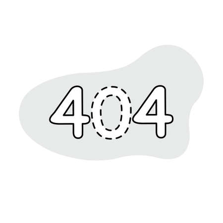 404 error logo and icon vector Isolated imageのイラスト素材