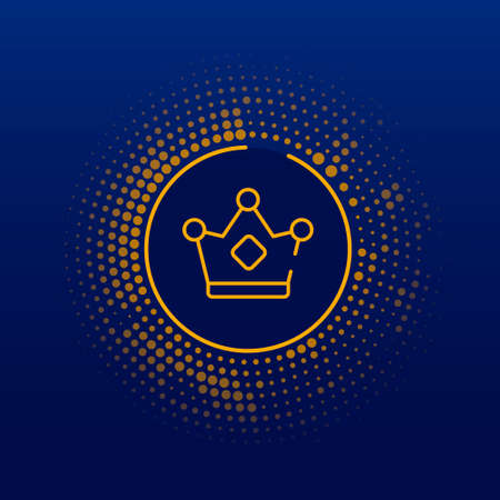 crown logo and icon vector Isolated imageのイラスト素材