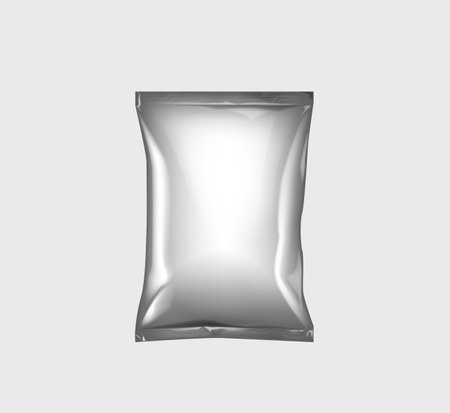 Snack pillow bag with white background. For template your designのイラスト素材